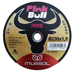 Disco Corte Metal Fino Mussol 220 mm